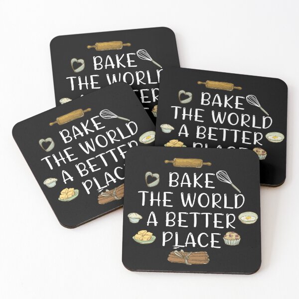 Item preview, Bake the world a better place designed and sold by Catsloversdotme.