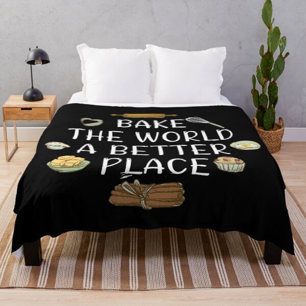 Item preview, Bake the world a better place designed and sold by Catsloversdotme.