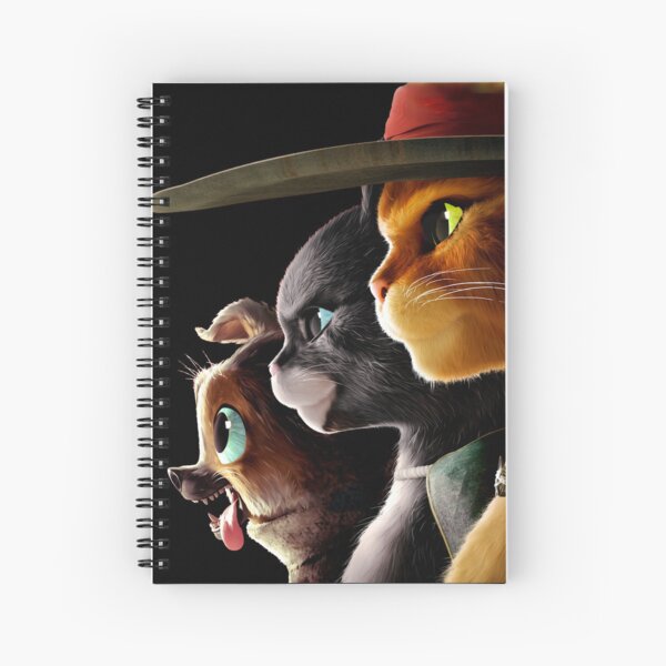 funny Perrito - Puss in Boots 2 Spiral Notebook