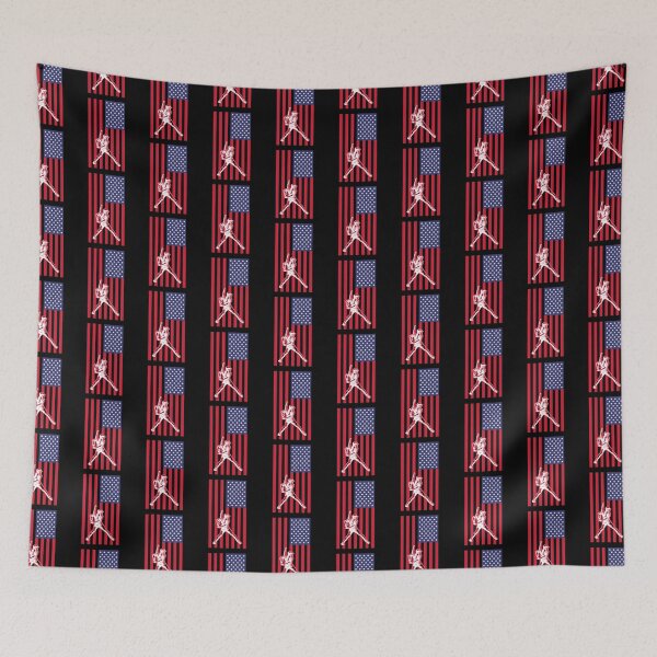 Item preview, American Flag Vintage Baseball Player Gift The Show Hardball designed and sold by smartrocket.