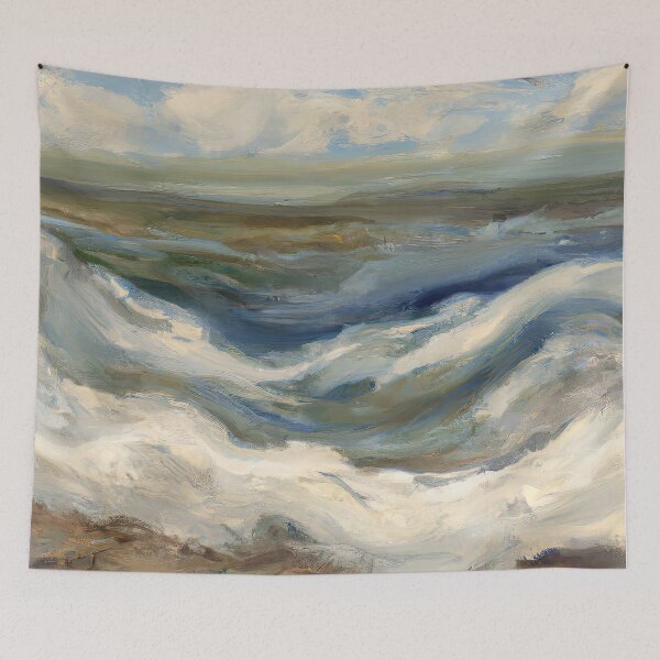 Item preview, Coastal Comfort: Tranquil Seaside Fine Art Design, AI Generated Fine Art Design - Contemporary Modern Design designed and sold by ArtPrintsAi.