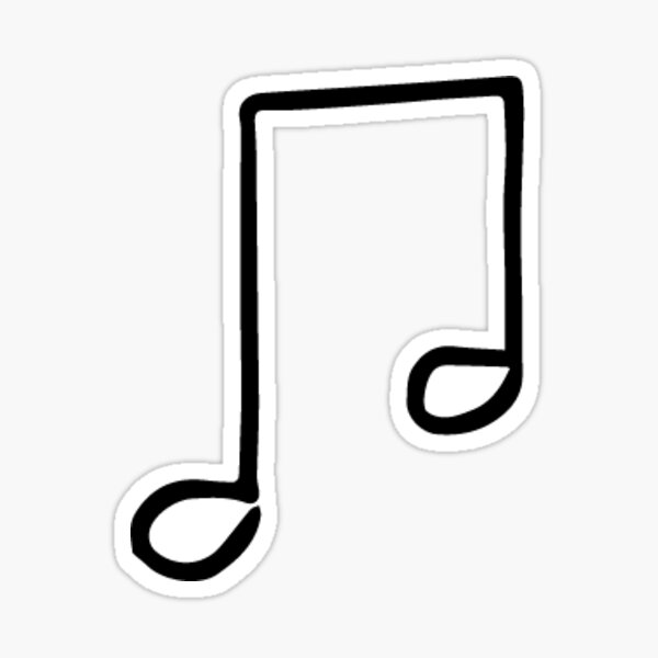 a little music note Sticker