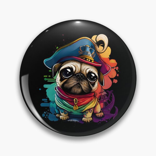 Item preview, Pug Dog Pirate designed and sold by Leonardo Palumbo.
