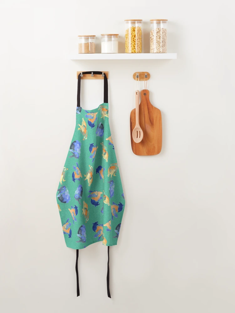 Thumbnail 4 of 6, Apron, Lovely Rabbits pattern designed and sold by Yuandi Yang.
