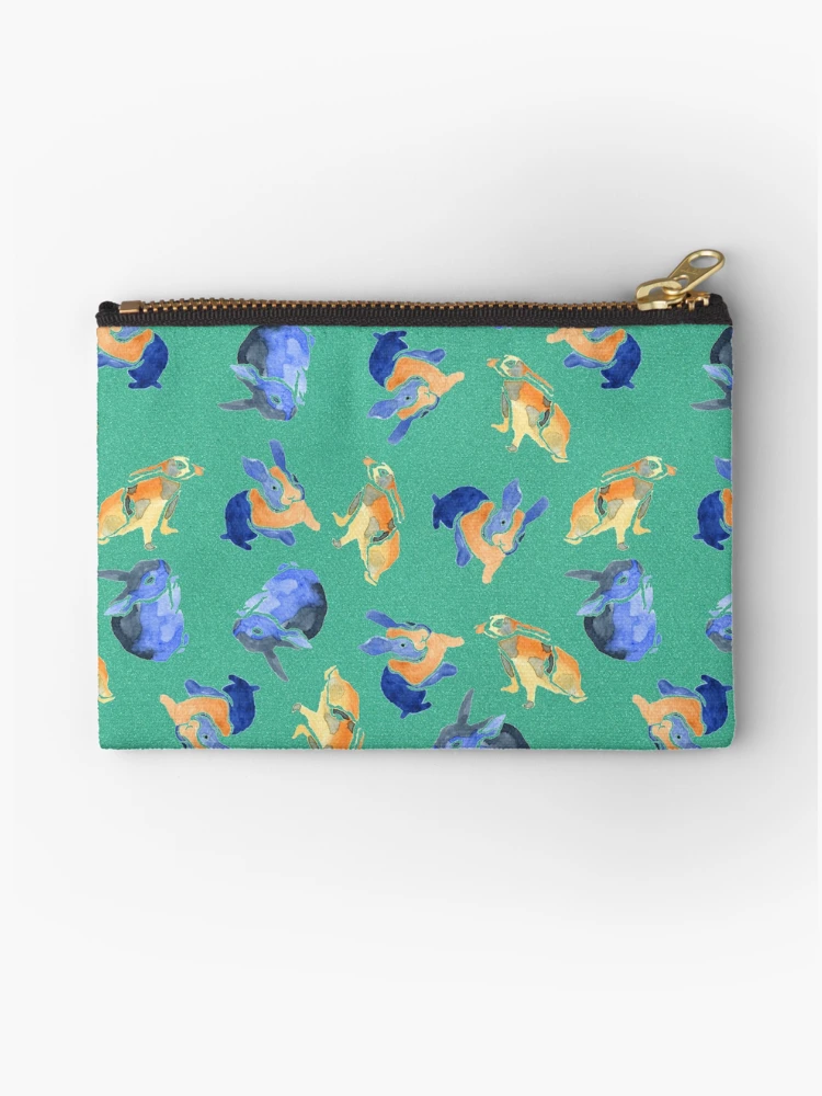 Thumbnail 1 of 4, Zipper Pouch, Lovely Rabbits pattern designed and sold by Yuandi Yang.