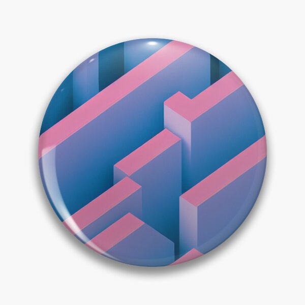 Artikelvorschau, Vaporwave Columns - 80s Style Chillwave Pattern in Blue & Pink entworfen und verkauft von Fine Prints.