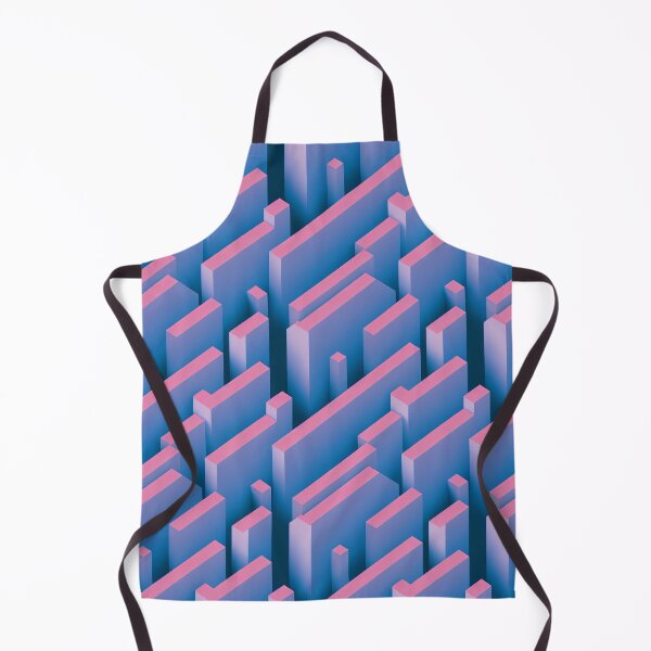 Item preview, Vaporwave Columns - 80s Style Chillwave Pattern in Blue & Pink designed and sold by Fine Prints.