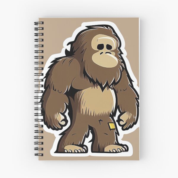 Item preview, Sad Bigfoot Walking Sticker! designed and sold by TheLazyCryptid.