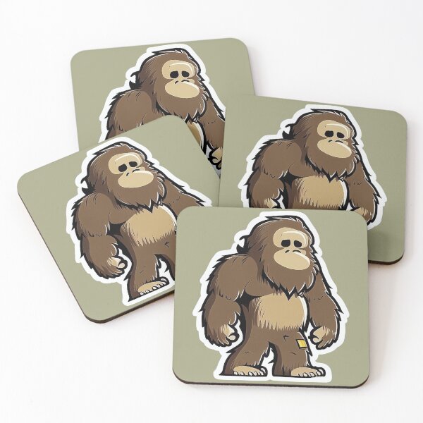 Item preview, Sad Bigfoot Walking Sticker! designed and sold by TheLazyCryptid.