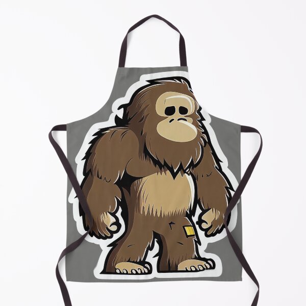 Item preview, Sad Bigfoot Walking Sticker! designed and sold by TheLazyCryptid.