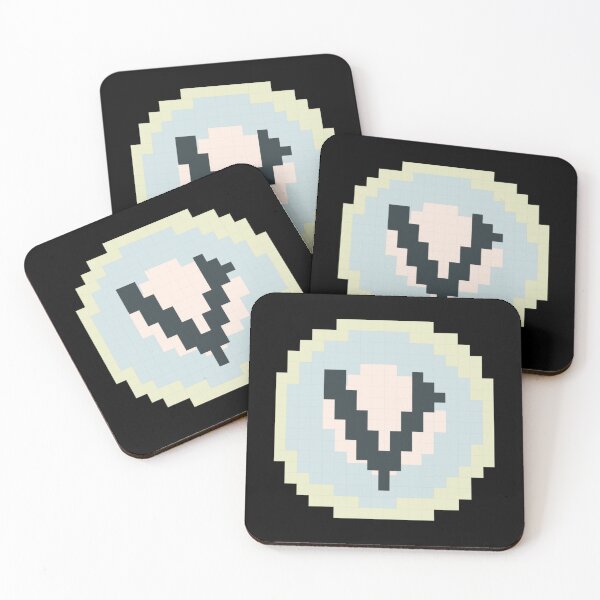 Item preview, pixelated letter V   designed and sold by MayLouShop.