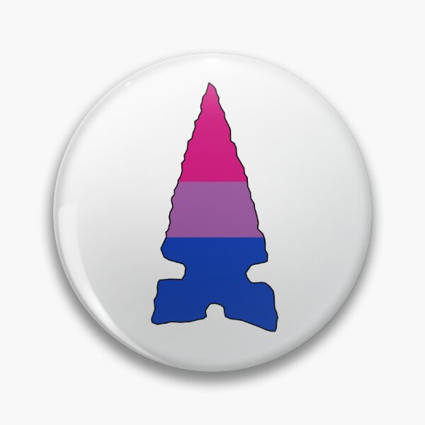 Item preview, Bisexual Flag Projectile Point designed and sold by Trowel-Tales.