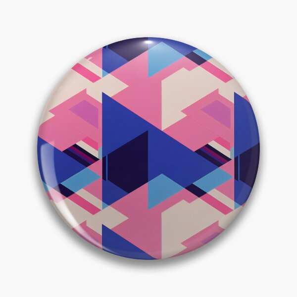 Artikelvorschau, Vaporwave Abstract - 80s Style Chillwave Pattern in Blue & Pink entworfen und verkauft von Fine Prints.