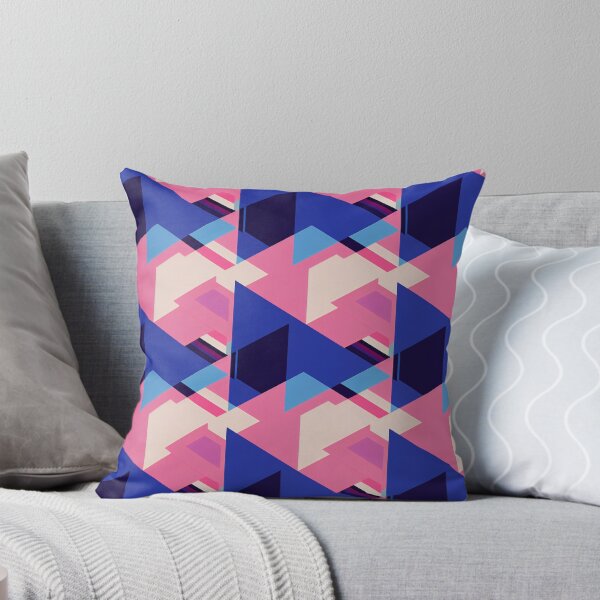 Artikelvorschau, Vaporwave Abstract - 80s Style Chillwave Pattern in Blue & Pink entworfen und verkauft von Fine Prints.