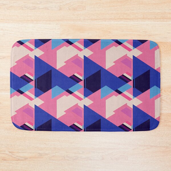 Artikelvorschau, Vaporwave Abstract - 80s Style Chillwave Pattern in Blue & Pink entworfen und verkauft von Fine Prints.