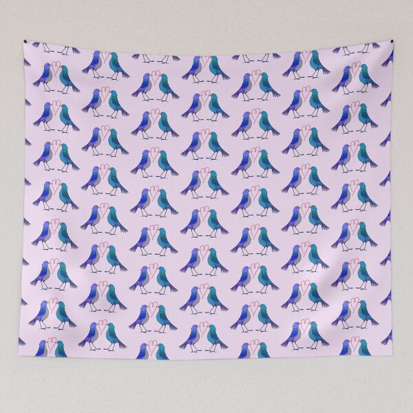 Item preview, Lovely birds and worm heart designed and sold by IULIART.