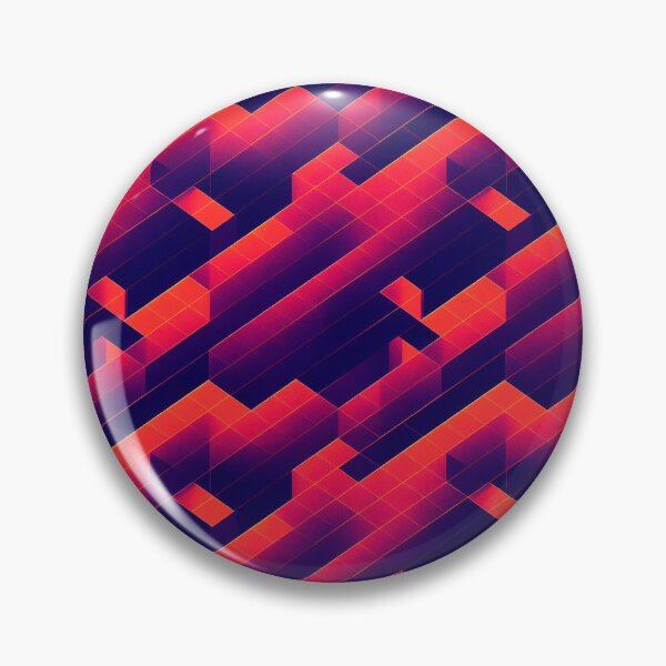 Artikelvorschau, Vaporwave Abstract - 80s Style Chillwave Pattern in Dark Blue & Red entworfen und verkauft von Fine Prints.