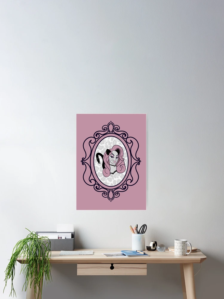 Thumbnail 2 of 3, Poster, Cat Pin Up Portrait designed and sold by RooBooCo.