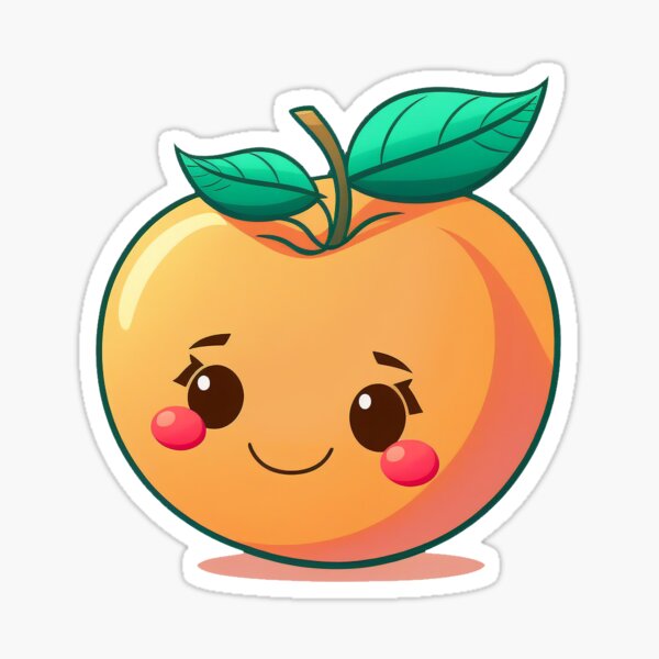 Simply Thick Peach Bubble-free stickers – One Big Peach LLC