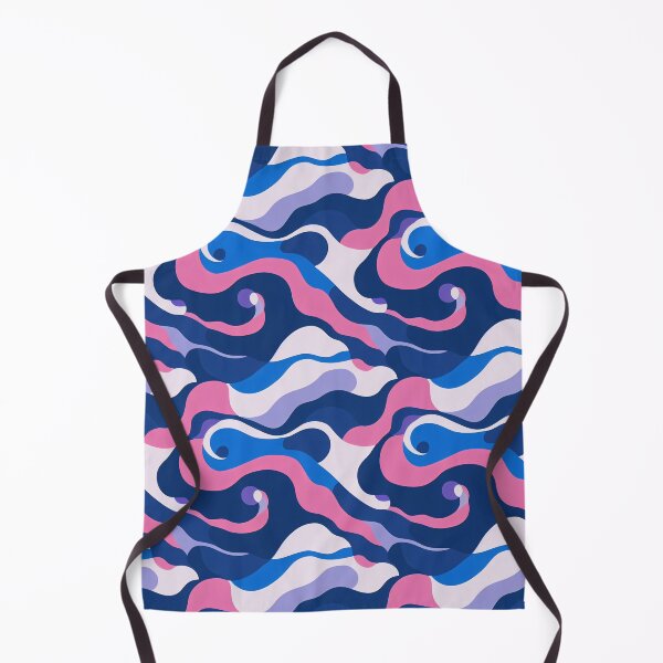 Item preview, Vaporwave Camouflage Clouds - 80s Style Chillwave Pattern in Blue & Pink designed and sold by Fine Prints.