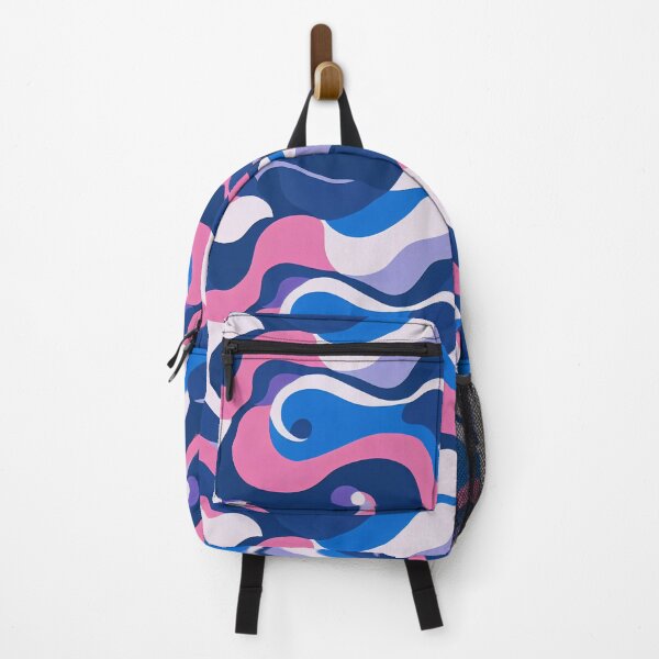 Artikelvorschau, Vaporwave Camouflage Clouds - 80s Style Chillwave Pattern in Blue & Pink entworfen und verkauft von Fine Prints.