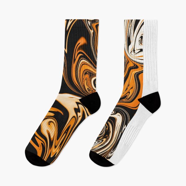 Item preview, Abstract art in orange and black designed and sold by Bela Ambrus.