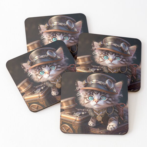 Item preview, The Steamkitten Siblings - Furball designed and sold by DoublecrashArt.