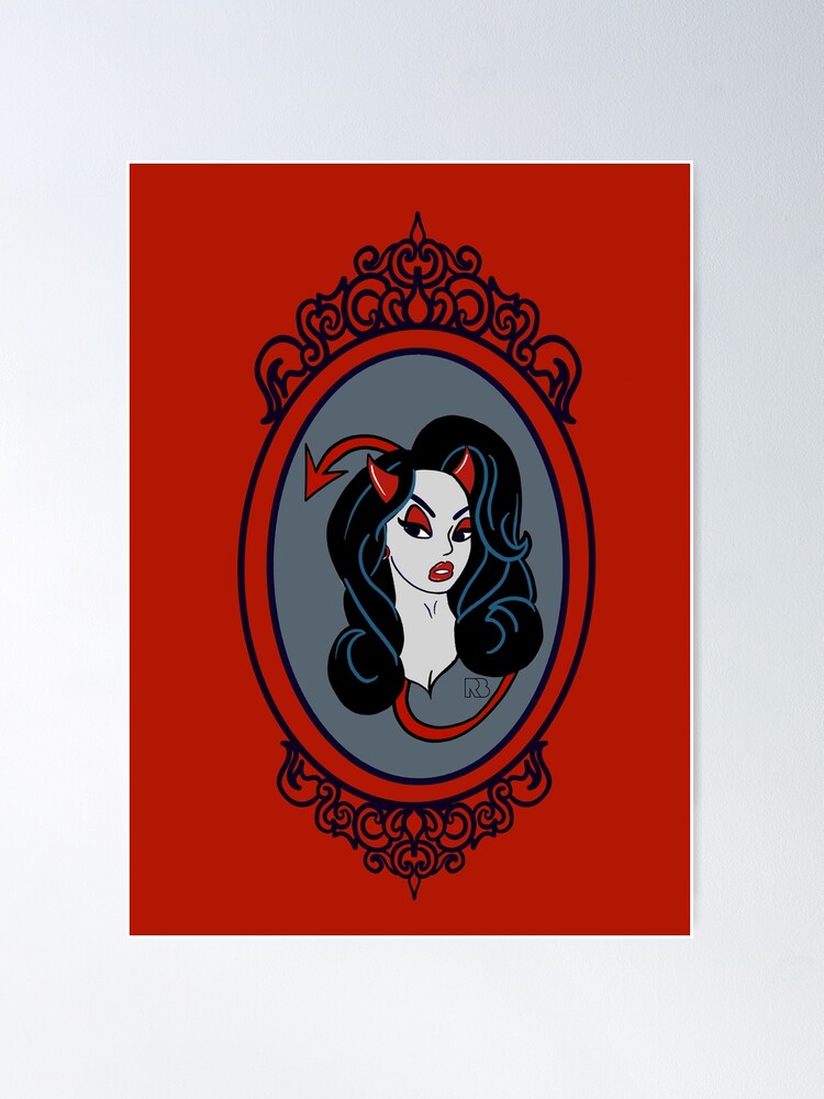 Elvira Pin Up Sticker for Sale by RooBooCo