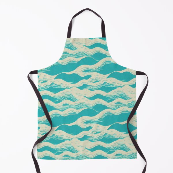 Item preview, Vaporwave Clouds on Cyan Sky - 80s Style Chillwave Pattern on Turquoise designed and sold by Fine Prints.