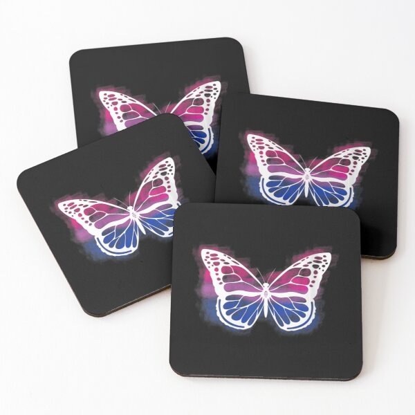 Item preview, Womens Bisexual Pride Flag Butterfly Bi Sexual Gift Men Women V-Neck   designed and sold by MayLouShop.