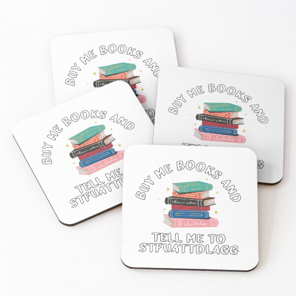 Item preview, Buy me books and tell me to stfuattdlagg designed and sold by Catsloversdotme.