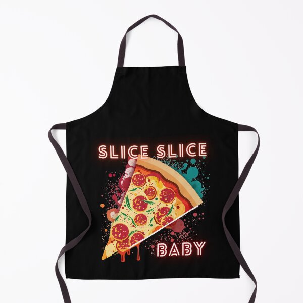 Item preview, "Slice Slice Baby" Pizza Pun T-Shirt Design designed and sold by flowinglobe.