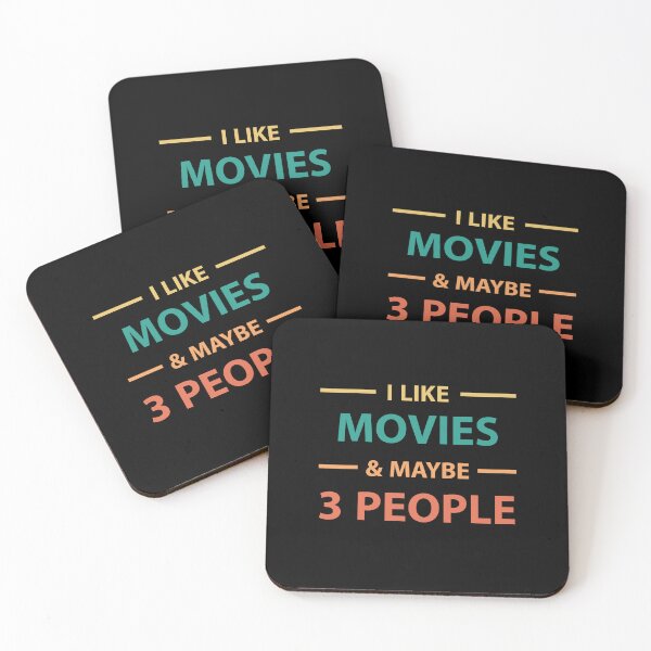 Item preview, "I Like Movies & Maybe 3 People" Design | Binge Watcher Design designed and sold by SimpliText.