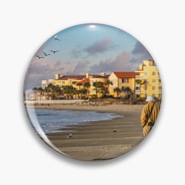 Item preview, Old Couple Walking up Empty  Beach designed and sold by dbvirago.