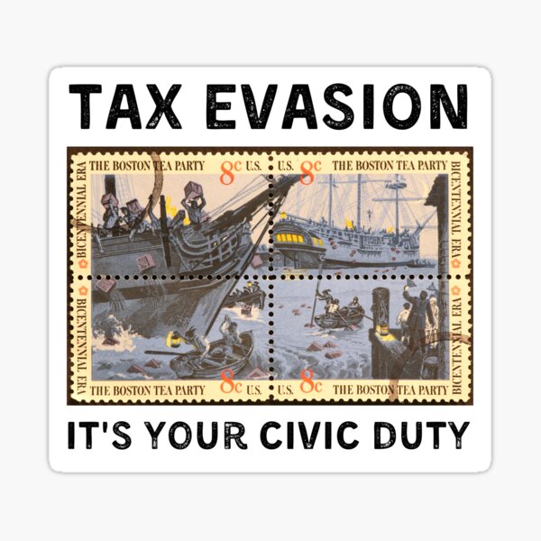 Item preview, Commit Tax Evasion - Commit Tax Fraud - Civic Duty - Light Background designed and sold by NateFellhauer.