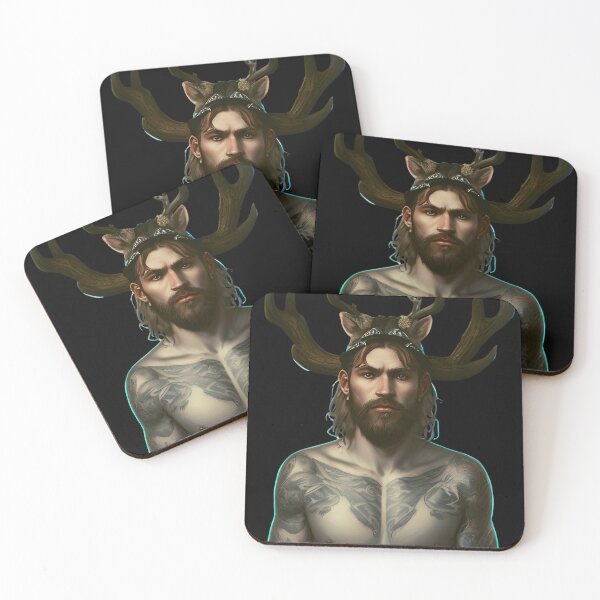 Item preview, Handsome Deer-Man/ Beast Portrait  designed and sold by DelMoore93.