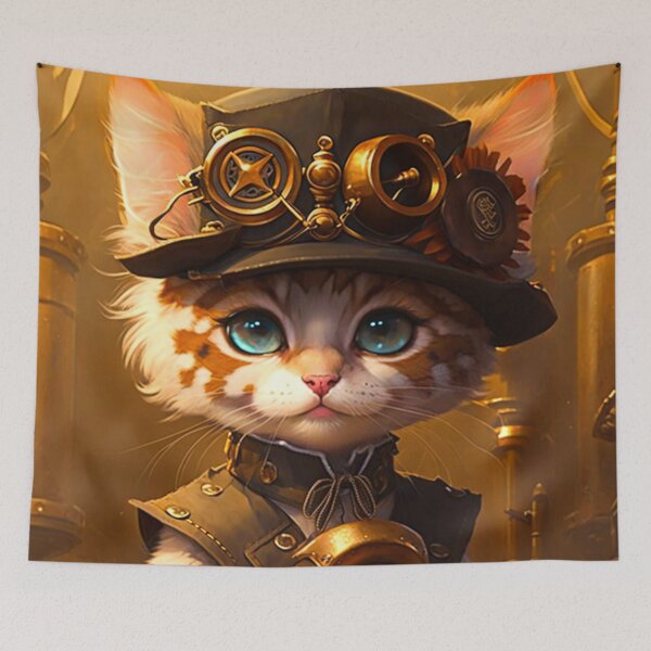 Item preview, The Steamkitten Siblings - Amelia Catheart designed and sold by DoublecrashArt.