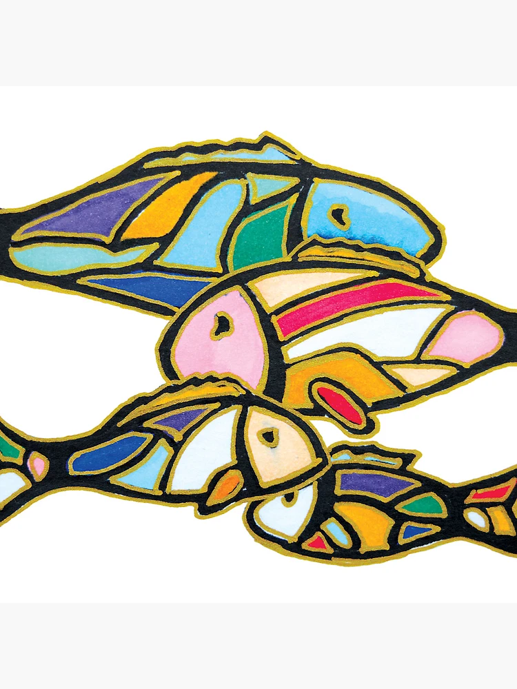 Thumbnail 4 of 4, Clock, Fish_01 designed and sold by RominArt-Design.
