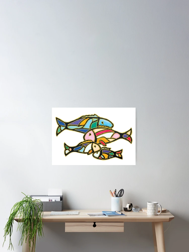 Thumbnail 2 of 3, Poster, Fish_01 designed and sold by RominArt-Design.