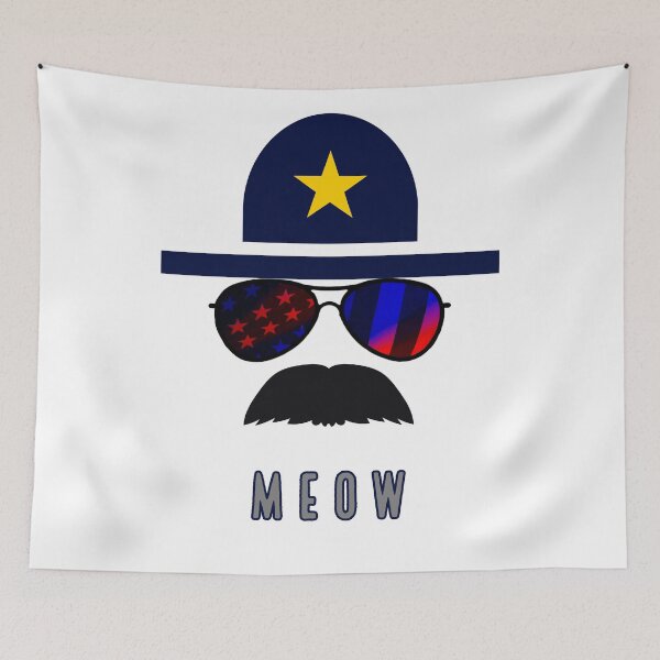 Item preview, Police Man, Meow  designed and sold by SpruceGooseCo.