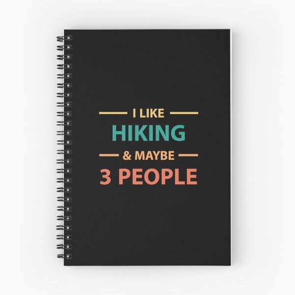 Item preview, "I Like Hiking & Maybe 3 People" Design | Nature Lover designed and sold by SimpliText.