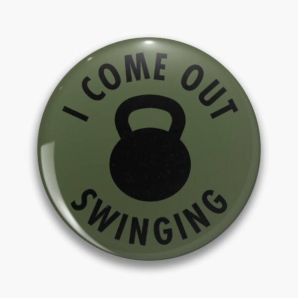 Item preview, I Come Out Swinging - Kettlebells designed and sold by TeeMonsters.