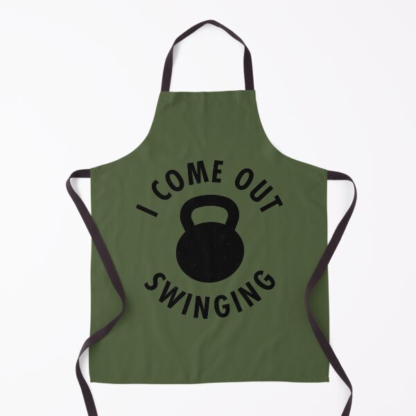 Item preview, I Come Out Swinging - Kettlebells designed and sold by TeeMonsters.