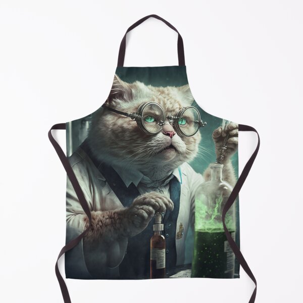 Item preview, Concept Art-Mad Cat Scientist designed and sold by letsgetinspired.
