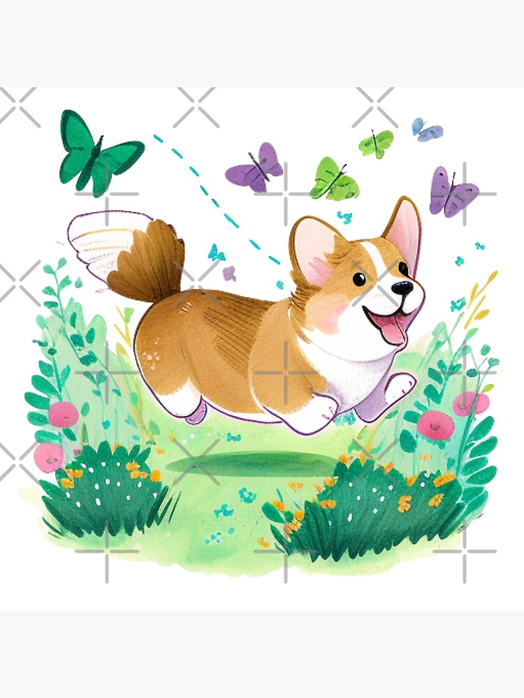 Cute Corgi in Snow Jigsaw Puzzle for Sale by Paint-of-Heart