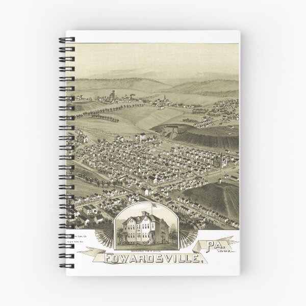 Item preview, Edwardsville, Pennsylvania (1892) designed and sold by allhistory.