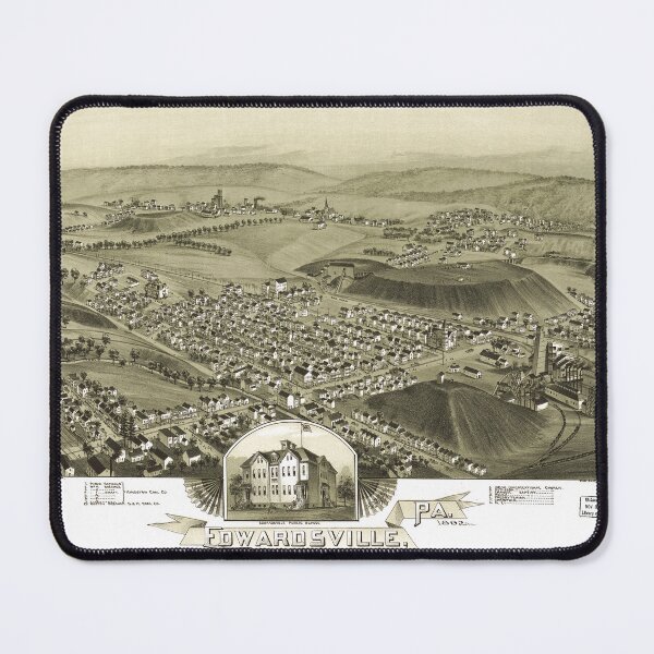 Item preview, Edwardsville, Pennsylvania (1892) designed and sold by allhistory.