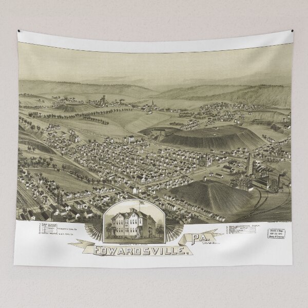 Item preview, Edwardsville, Pennsylvania (1892) designed and sold by allhistory.