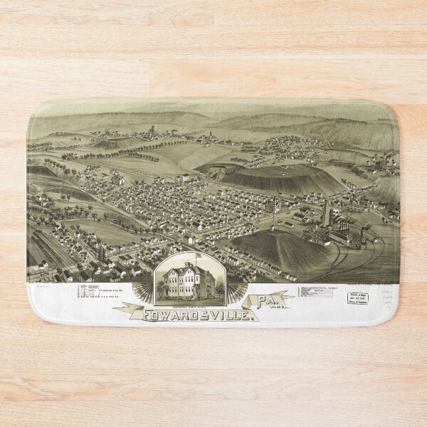 Item preview, Edwardsville, Pennsylvania (1892) designed and sold by allhistory.