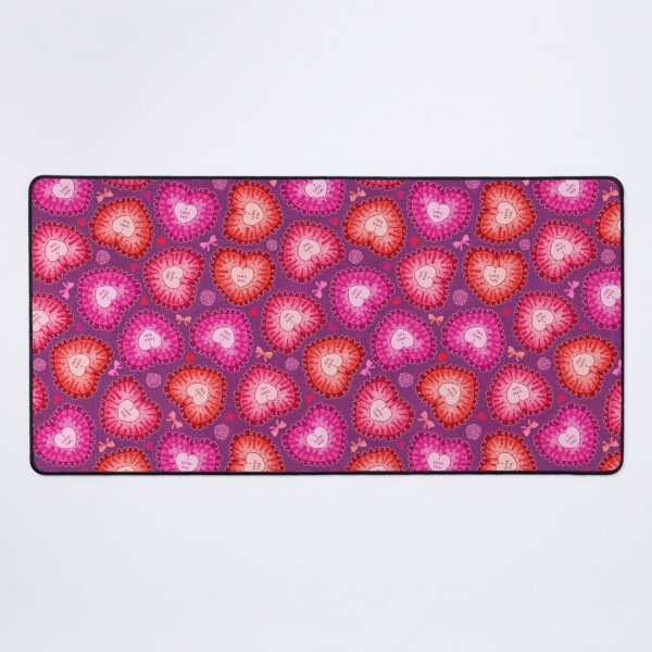 Item preview, Ruffled Valentine Hearts // Purple designed and sold by The Wellington Boot.